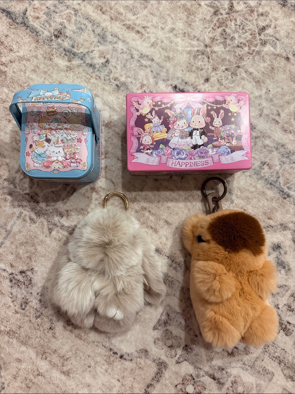 New - Bunny LuLu & Capybara keychains